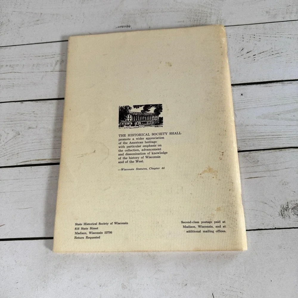 Wisconsin Magazine of History Vol 60 #1-4 1976-77 Periodical Set State